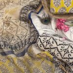 Mustard Yellow Cotton Top & Bottom Fabric with Matching Kota Doria Dupatta (Shawl)
