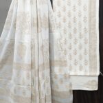 Ivory Grace Soft Mul Cotton 3-Piece Suit Material with Matching Dupatta