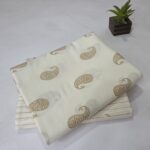 Royal Paisley Soft Mul Cotton Unstitched Suit Material (Unisex)